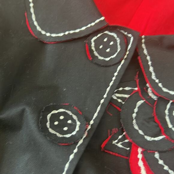 Vintage 90s Marc Oliver by Miri Couture Bespoke Boutique jacket cotton size 8 - Picture 3 of 8